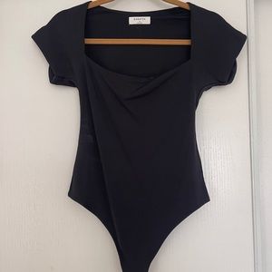 Aritzia babaton contour straight neck bodysuit size m